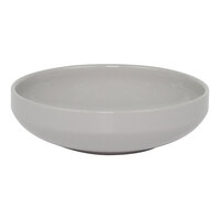 Front of the House Bevel 11 oz. Stone Round Porcelain Bowl - 12/Case