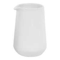 Front of the House Bevel 16 oz. White Porcelain Pourer - 6/Case
