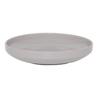 Front of the House Bevel 38 oz. Stone Round Porcelain Bowl - 4/Case
