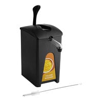 ServSense 1.5 Gallon Plastic Mustard Pouch Dispenser with 16 mm Fitment