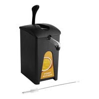 ServSense 1.5 Gallon Plastic Honey Mustard Pouch Dispenser with 16 mm Fitment