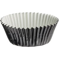 Enjay 2" x 1 1/4" Black Foil Baking Cup - 510/Pack