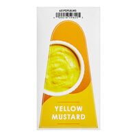 ServSense Mustard Label Sticker for Pouch Condiment Pump Dispensers