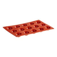 Pavoni Formaflex 15 Compartment Round Silicone Baking Mold FR003 - 1 1/2" x 3/4" Cavities
