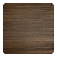 Lancaster Table & Seating Square Thermo-Formed MDF Table Top with Dark Walnut Finish
