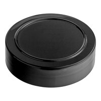 63/485 Black Unlined Polypropylene Spice Cap - 100/Pack
