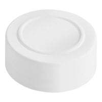 43/485 White Polypropylene Spice Cap with Foam Liner - 100/Pack
