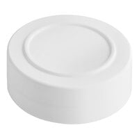48/485 White Polypropylene Spice Cap with Foam Liner - 100/Pack