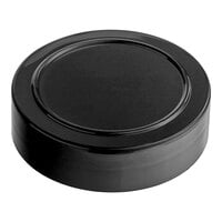 63/485 Black Polypropylene Spice Cap with Foam Liner - 600/Case