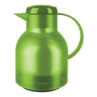 EMSA Samba 33.8 oz. Transparent Light Green Polypropylene Vacuum Insulated Carafe 58.4517.9071