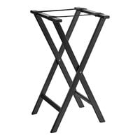 Lancaster Table & Seating 32" Black Wood Folding Tray Stand