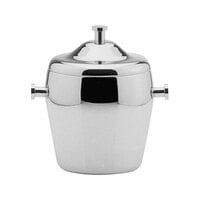 Hepp by BauscherHepp Profile 5 13/16" x 7 1/2" Stainless Steel Double Wall Ice Bucket with Lid 12.4997.0000