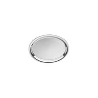Hepp by BauscherHepp Neutral 12 11/16" x 9 3/8" Oval Silver Plated Stainless Steel Serving Tray