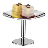 WMF by BauscherHepp Pure 6" x 4" Stainless Steel Pastry Display Stand