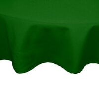 Intedge Round Green Hemmed 65/35 Poly/Cotton Blend Cloth Table Cover