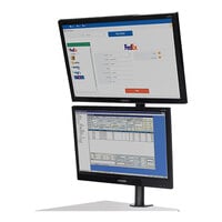 Newcastle Systems B268 Post-Mount 27" Dual Monitor Holder for PC, NB, EcoCart, and Apex Series - 20 lb. Capacity