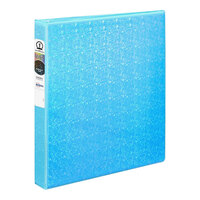Avery® 11 5/8" x 10 1/2" Luxe Collection Aqua Holographic Binder with 1" Rings