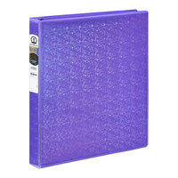 Avery® 11 5/8" x 10 1/2" Luxe Collection Violet Holographic Binder with 1" Rings