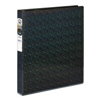 Avery® 11 5/8" x 10 1/2" Luxe Collection Black Holographic Binder with 1" Rings