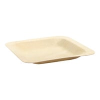Front of the House Servewise 4 1/2" Compostable Wood Square Plate - 200/Case