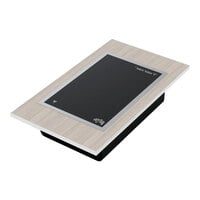 Bon Chef NX-14-R-S Nexus 31 1/2" x 17 3/4" 1/4 Size Oak / Silver Table Top with Radiant Heat - 1000W, 120V