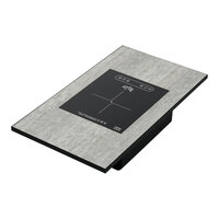 Bon Chef NX-14-IC-B-C Nexus 31 1/2" x 17 3/4" 1/4 Size Concrete / Black Induction Range / Cooker Table Top - 1800W, 120V