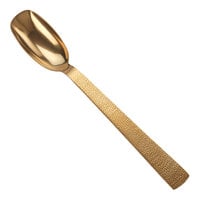 American Metalcraft 9 3/8" Hammered Gold Vintage Stainless Steel Solid Serving Spoon