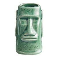 Acopa 2.5 oz. Green Ceramic Tiki Mug / Shot Glass - 12/Case