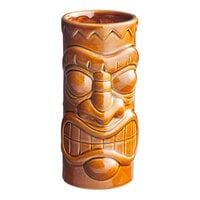 Acopa 21 oz. Brown Ceramic Tiki Mug - Sample