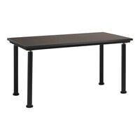 National Public Seating Designer Height Adjustable Science Lab Table with Phenolic Top