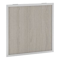 Bon Chef Nexus 30" x 31 1/2" Side Panel with Silver Anodized Aluminum Frame and Oak Laminate NX-1-SP-S-O