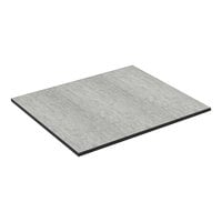 Bon Chef Nexus 35 1/2" x 31 1/2" Half Size Countertop Panel with Black Anodized Aluminum Frame and Concrete Laminate NX-12-CT-B-C