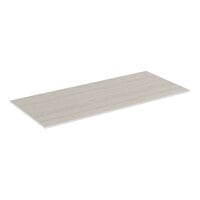 Bon Chef Nexus 70 3/4" x 31 1/2" Full Size Countertop Panel with Silver Anodized Aluminum Frame and Oak Laminate NX-1-CT-S-O
