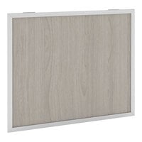 Bon Chef Nexus 35 1/2" x 31 1/2" Half Size Front Panel with Silver Anodized Aluminum Frame and Oak Laminate NX-12-FP-S-O