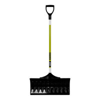 Seymour Midwest Structron S600 Safety Blizzard Buster 24" Polycarbonate Snow Pusher with 45" Safety Green Fiberglass Handle 96858