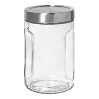 Anchor Hocking Securelock Gripper 2 Qt. Stackable Glass Jar with Threaded Lid 13870 - 4/Case