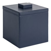 room360 London 3.5 Qt. Navy Faux Leather Square Ice Bucket with Navy Lid RIB001BLL11