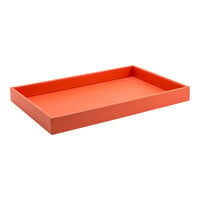 room360 London 15" x 10" Persimmon Faux Leather Tray RRT015ORL21