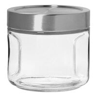 Anchor Hocking Securelock Gripper 1 Qt. Stackable Glass Jar with Threaded Lid 13869 - 6/Case