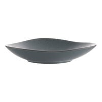 International Tableware Splash 32 oz. Lunar Blue Triangular Stoneware Vegetable / Serving Bowl - 12/Case