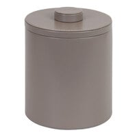 room360 London 2 Qt. Stone Faux Leather Ice Bucket with Stone Lid RIB014BEL21