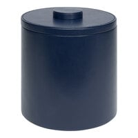 room360 London 3.5 Qt. Navy Faux Leather Ice Bucket with Navy Lid RIB017BLL21