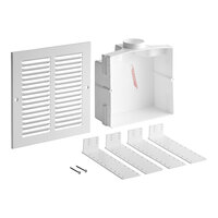 Oatey 39010 Sure-Vent Air Admittance Valve Wall Box with Metal Grille Faceplate