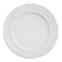 Arcoroc Athena 8 1/2" White Scalloped Porcelain Plate by Arc Cardinal - 24/Case