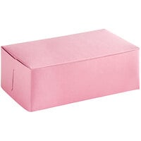 Baker's Lane 10" x 6" x 3 1/2" Pink Donut / Bakery Box - 10/Pack