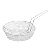 Choice 12" Epoxy-Coated Medium Mesh Breading Basket with Helper Handle
