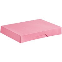 Baker's Lane 15" x 11 1/2" x 2 1/4" Pink Auto-Popup Donut / Bakery Box - 100/Bundle