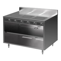 Spring USA BOH-1800-6 BOH Series 48" Slide-In Induction Cooking Cabinet with 6 Ranges - 110-120V; 10.8 kW