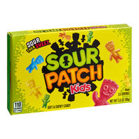 Sour Patch Kids Original Soft and Chewy Candy Box 3.5 oz. - 12/Case