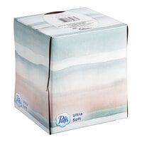 Puffs Ultra Soft 56 Sheet 2-Ply Facial Tissue Cube - 24/Case